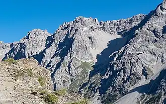 Der Maldonkopf von Süden (Bildmitte)