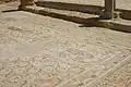 Bodenmosaik mit Pfauenmuster der West-Kirche