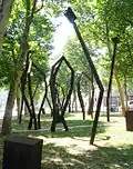 Eisenspiel für Mannheim (1993), Skulpturenpark Augustaanlage, Mannheim