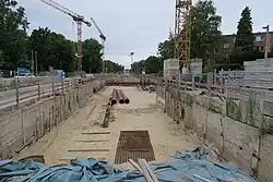 Baustelle in der Manshardtstraße (2025)