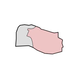 Lage von Rhoon in der Gemeinde Albrandswaard