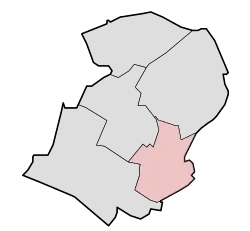 Lage von Vorstenbosch in der Gemeinde Bernheze