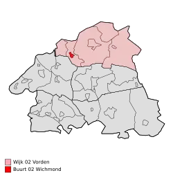 Lage von Wichmond in der Gemeinde Bronckhorst
