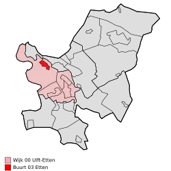 Lage von Etten in der Gemeinde Oude IJsselstreek
