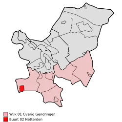 Lage von Netterden in der Gemeinde Oude IJsselstreek