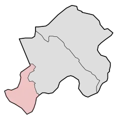 Lage von Velp in der Gemeinde Rheden