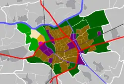 Ortsteil Haverleij (hell) in ’s-Hertogenbosch