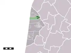 Lage von Schoorl in der Gemeinde Bergen