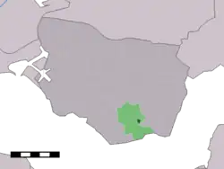 Lage von Oudelande in der Gemeinde Borsele