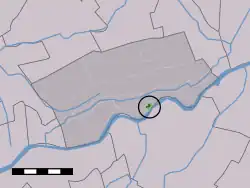 Lage von Jaarsveld in der Gemeinde Lopik