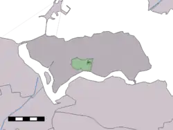 Lage von Geersdijk in der Gemeinde Noord-Beveland