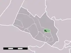 Lage von Achterberg in der Gemeinde Rhenen