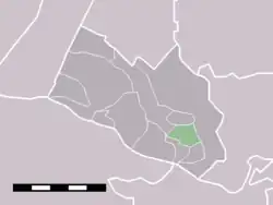 Lage von Laareind in der Gemeinde Rhenen