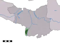 Lage von Sas van Gent in der Gemeinde Terneuzen