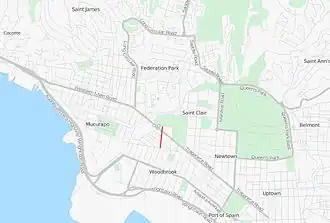 Lage von Federation Park in Port of Spain