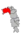 Lage des Kantons Longuyon im Arrondissement Briey