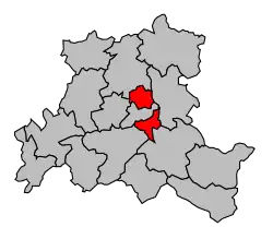 Lage des Kantons Épinal-Est innerhalb des Arrondissements Épinal