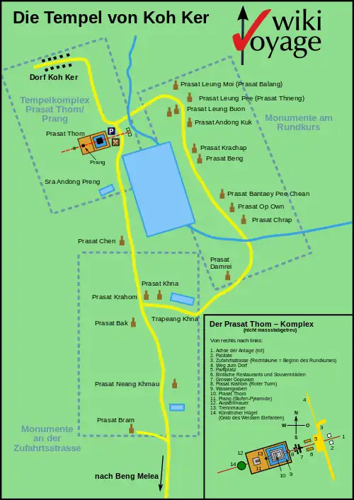 Karte von Koh Ker