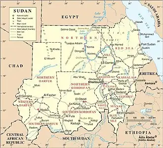 Nuba-Berge an der Südgrenze des Sudan