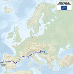 Karte des Wanderweges