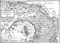 A Map of the Isthmus of Darien & Bay of Panama (Moll 1697)