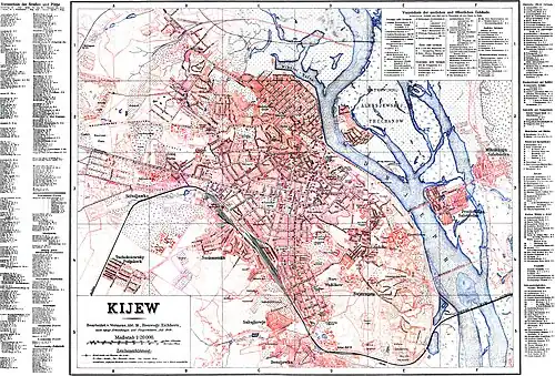 Streckennetz der Kiewer Tram, 1918