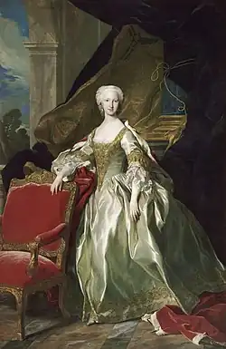 Die Infantin María Teresa Rafaela von Spanien, zukünftige Dauphine von Frankreich.