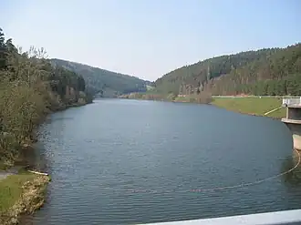 Blick vom Staudamm nach Westen