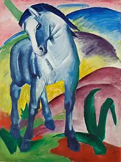 Bild 4 Franz Marc: Blaues Pferd, 1911.