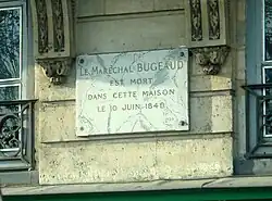 Plakette an Nr. 1: Thomas Robert Bugeaud de la Piconnerie