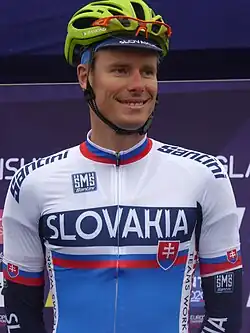 Marek Čanecký bei den Straßenradsport-Europameisterschaften 2018 in Glasgow