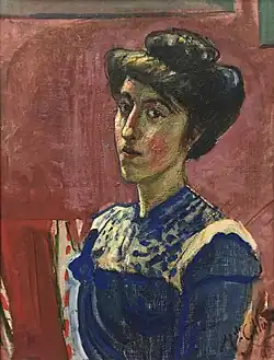 Selbstbildnis in blau