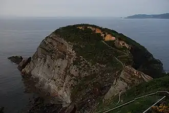 Felsvorsprung im Schutzgebiet