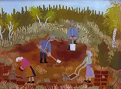 Arbeiten im Moos (Moor), Kreissparkasse Ravensburg