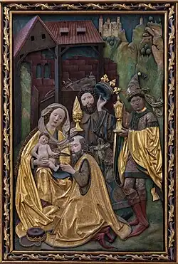 Flügelrelief Anbetung der Könige