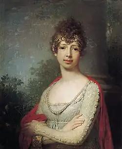 Porträt der Großfürstin Maria Pawlowna. 1800s