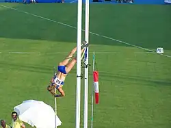 Marianna Zachariadou erzielte 4,25&nbsp;m und war damit im Finale nicht&nbsp;dabei