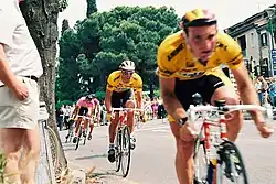 Luca Gelfi vor Mario Cipollini beim Giro d’Italia 1991