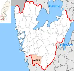 Lage der Gemeinde Mark