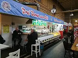 Der Standplatz in der Markthalle Moabit