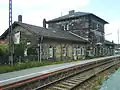 Gleisseite des Empfangsgebäudes