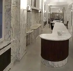 Tresen für die Verkostung von Kaffee