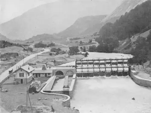 Einlaufbauwerk unterhalb Sembrancher