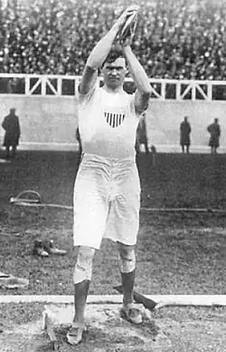 Der Doppelolympiasieger im Diskuswurf Martin Sheridan gewann&nbsp;Bronze