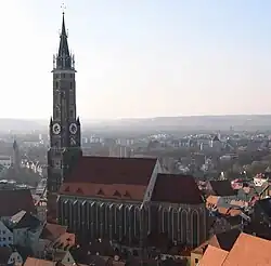 Die Martinskirche vom Hofberg („Schanzl“) aus gesehen
