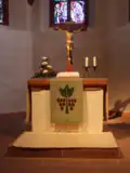 Blockaltar mit Kruzifix von Anfang des 18.&nbsp;Jhd.