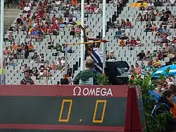 Martyn Bernard Rang 13 mit 2,21&nbsp;m