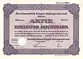 Aktie von 1938