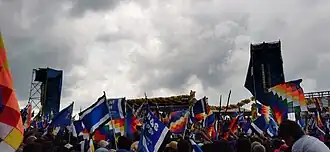 MAS-Demonstration auf dem Flughafen von Chimoré