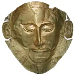 Sogenannte Goldmaske des Agamemnon aus Mykene (16. Jh. v. Chr.)